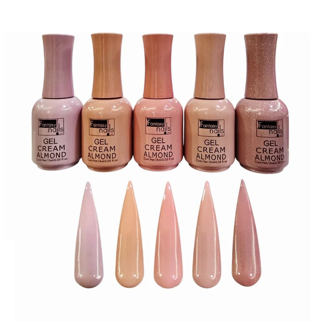 Colección Cream Almond Fantasy Nails