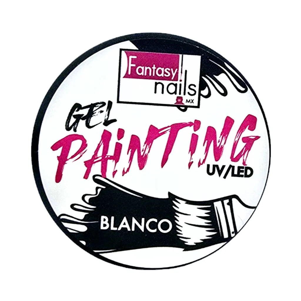Gel Painting Blanco Fantasy Nails