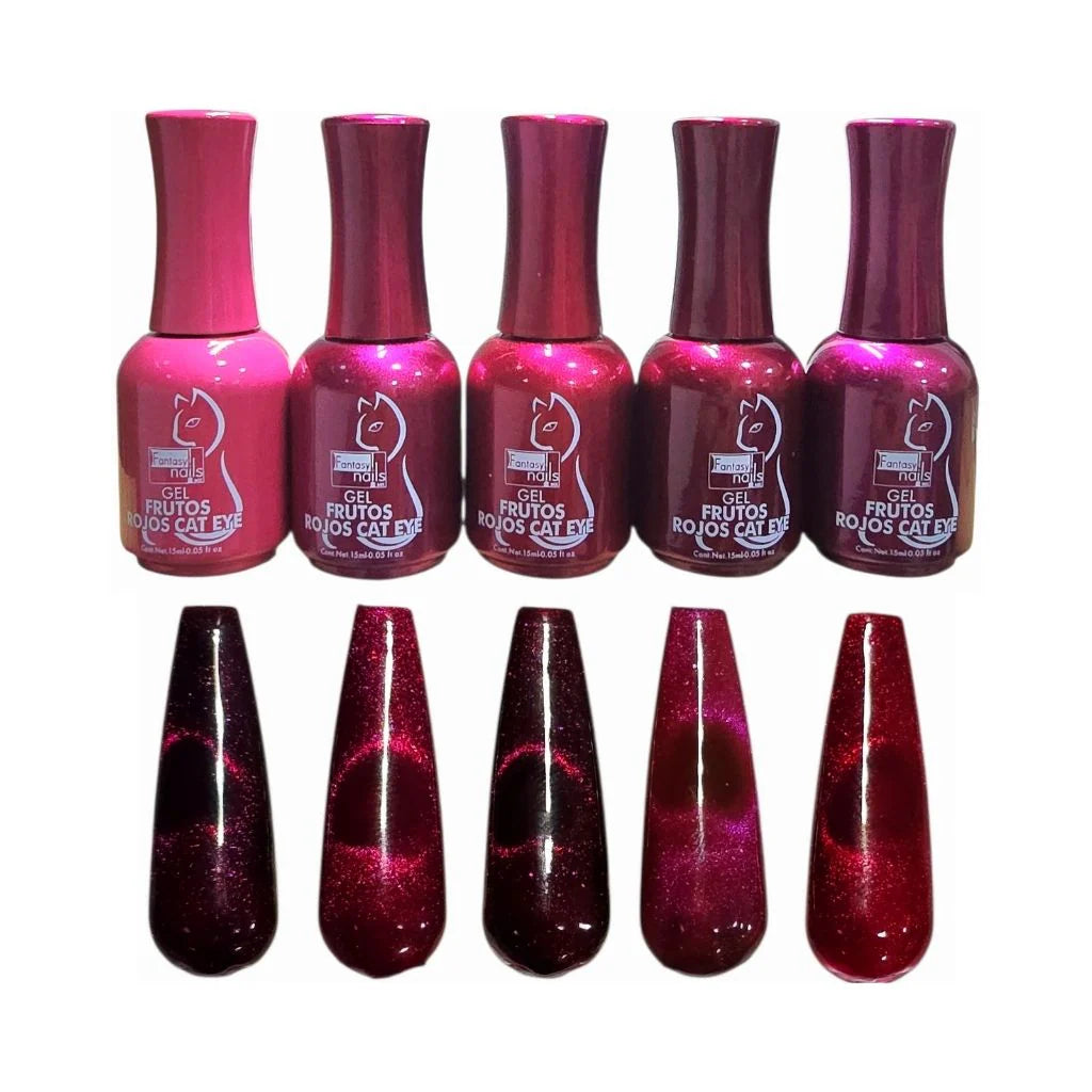 Colección Frutos Rojos Ojo de Gato Fantasy Nails
